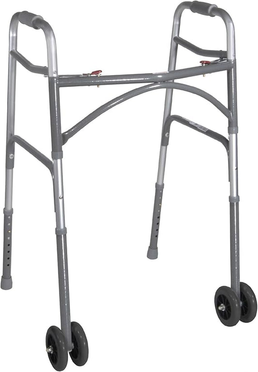 BARIATRIC FOLDING WALKER WIDE WHEELS