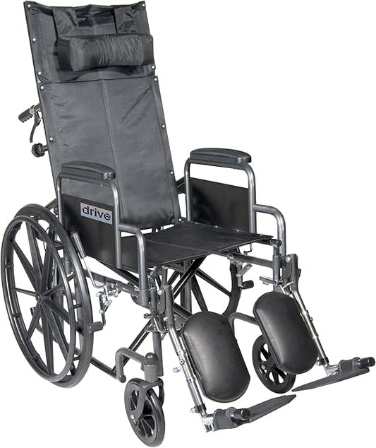 16IN SILVER SPORT RECLINING WHEELCHAIR