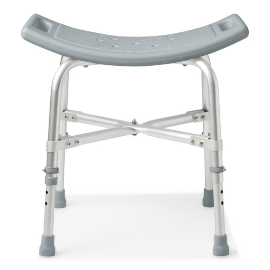 Medline Bariatric Shower Chair without Back, 550 lb. Capacity