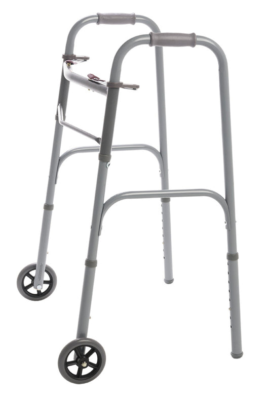 FOLDING WALKER DUAL RELEASE W/ 5IN W