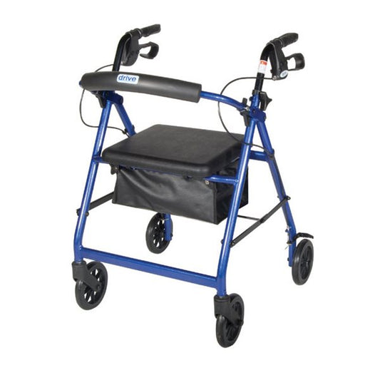 ALUMINUM ROLLATOR WITH FOLD UP AND R