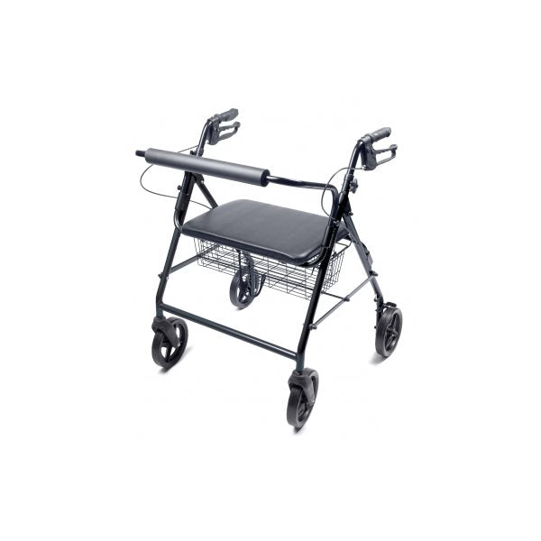 HEAVY DUTY BLACK ROLLATOR 4WHL 500LB